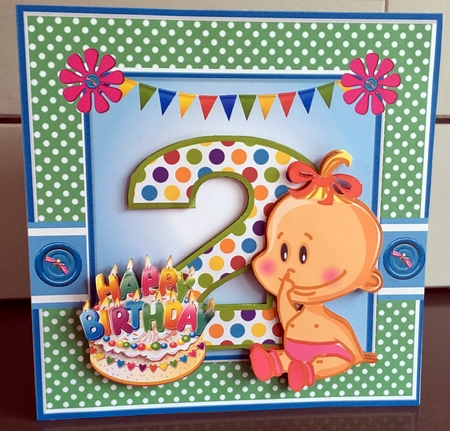 Girl 2nd Birthday by Elaine  Harmer