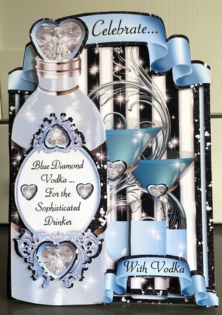 Blue Diamond Vodka - Large Design by Elaine Harmer