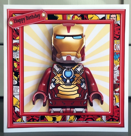 Iron Man Lego 8x8 Mini Kit by Elaine  Harmer