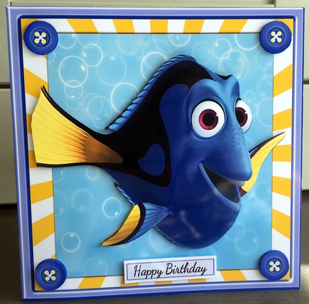 Dory Fish 8x8 Mini Kit by Elaine Harmer