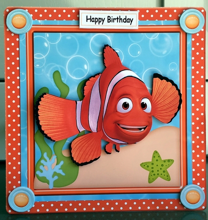 Marlin The Clown Fish 8x8 Mini Kit by Elaine  Harmer