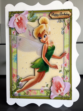 Pretty Little Fairy In Green Dress by Elaine  Harmer