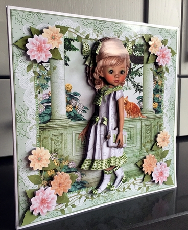 Sweet Little Girl and her Cat Mini Kit by Elaine  Harmer