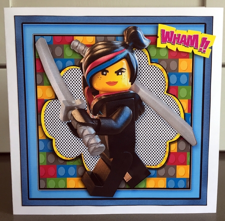 Lego Heroes Card Front Mini Kit.2 by Elaine Harmer