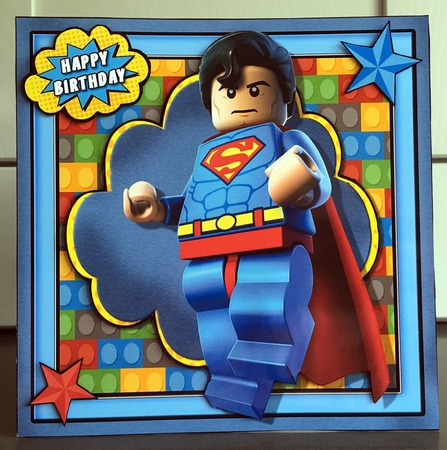 Lego Heroes Card Front Mini Kit.6 by Elaine  Harmer