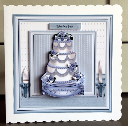 Blue Wedding/Anniversary Cake Mini Kit by Elaine Harmer