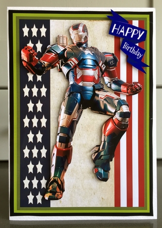 Super Hero - Iron Patriot by Elaine  Harmer