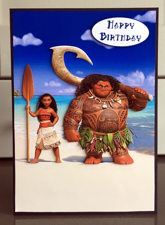 Moana A5 Decoupage by Elaine  Harmer