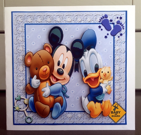 Baby Donald & Friends 4 Quick Card by Elaine  Harmer