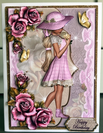 Best Wishes - Elegant Lady #11- For lots of occasions by Elaine  Harmer