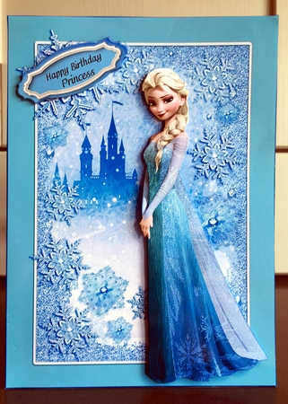 Frozen Fantasy Card Front Sheet 2 by Elaine  Harmer