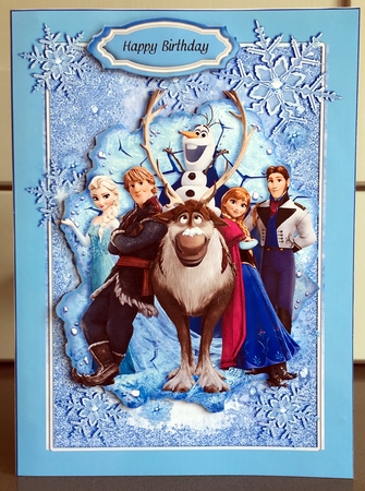 Frozen Fantasy Card Front Sheet 4 by Elaine  Harmer