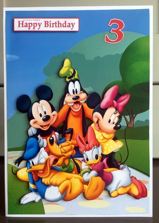 Mickey Mouse and Friends 2 A5 Decoupage by Elaine  Harmer