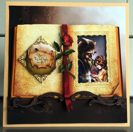 Fairy Tales - The Enchanted Rose - Tale As Old As Time 22 - Special 3D Decoupage + Insert & Tag by Elaine  Harmer