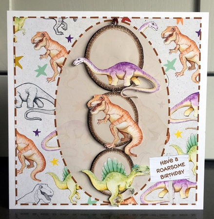 ROARSOME BIRTHDAY DINOSAURS by Elaine  Harmer