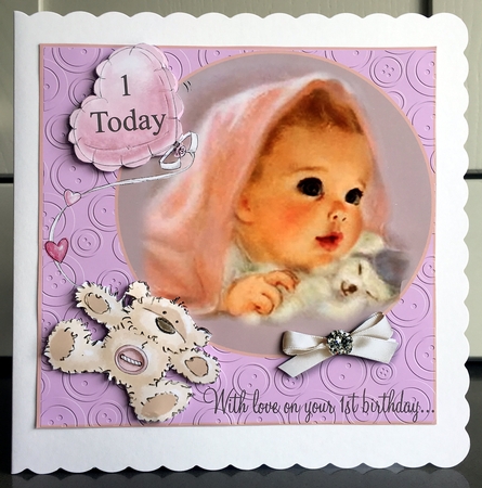 CUTE AS A BUTTON 1ST BIRTHDAY by Elaine  Harmer
