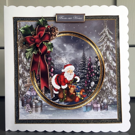 Santa filling the toy sack by Elaine  Harmer