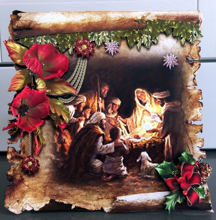 Nativity Scrolls 6 by Elaine Harmer