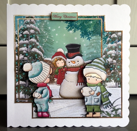 The snowball fight  by Elaine  Harmer
