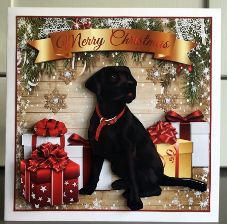 CHRISTMAS LABRADOR by Elaine  Harmer