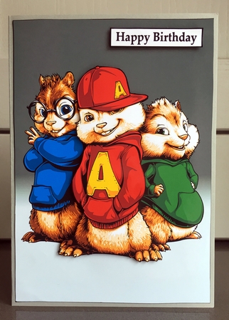 Alvin And The Chipmunks A5 Quick Card by Elaine  Harmer