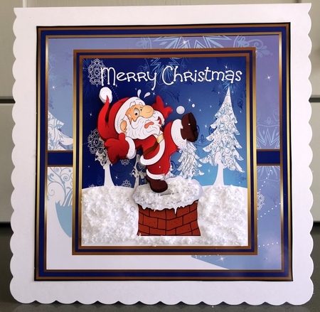 Whoops! Santa is going to fall by Elaine Harmer