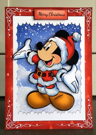 Christmas Ready Mouse by Elaine Harmer