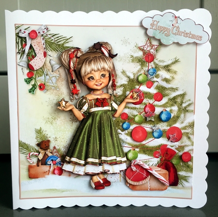 Sweet Little Decorating the Christmas Tree Mini Kit  by Elaine  Harmer