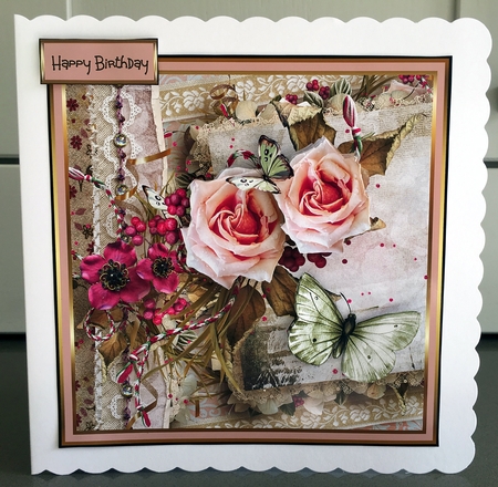 Jems, butterfly and flowers by Elaine  Harmer