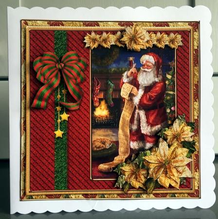GOLD Happy Holidays Santa Bumper Kit by Elaine  Harmer