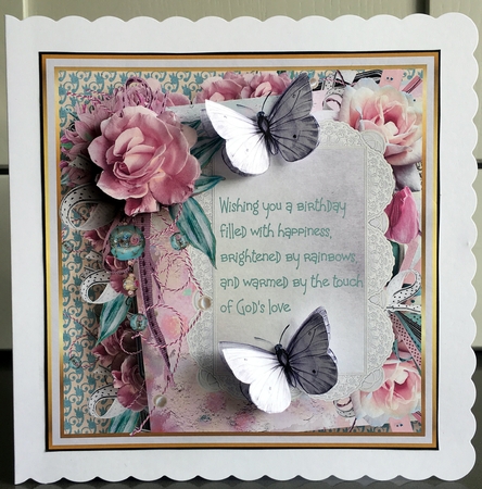 Rose and tuilps by Elaine  Harmer