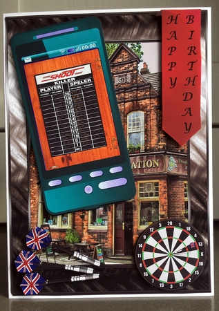 Darts Phone by Elaine  Harmer