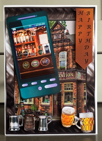 Pub and Beer Phone by Elaine  Harmer