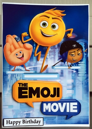 Emoji Movie A5 Quick Card by Elaine  Harmer