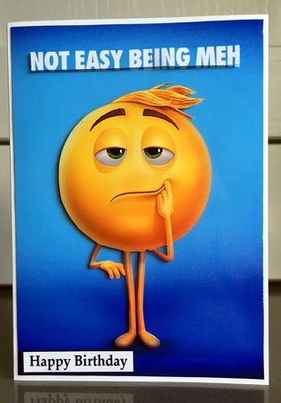 Emoji Movie 3 A5 Quick Card by Elaine  Harmer