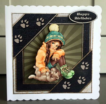 Best Friends 3 Page Decoupage Mini Kit  by Elaine  Harmer