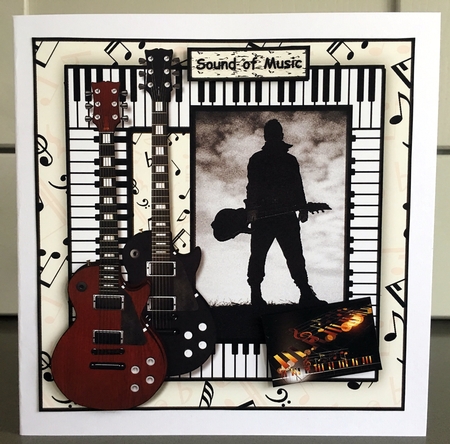 Male card  Life is music 2 by Elaine  Harmer