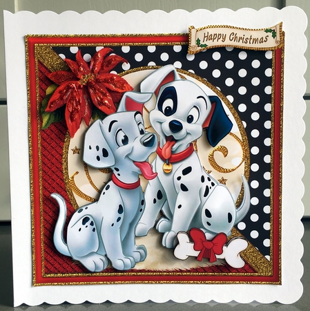 Spots For Christmas Card Front Bumper K.2 by Elaine  Harmer