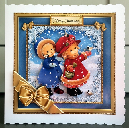 Winter Playground Card Front Mini Kit 4 by Elaine Harmer