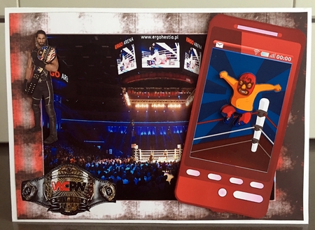 Wrestling Phone by Elaine  Harmer