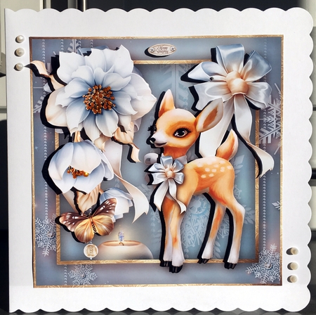 Cute Christmas Winter Reindeer Mini Kit by Elaine  Harmer