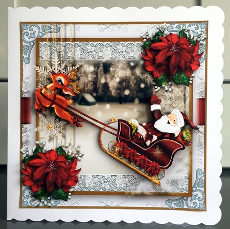 Dashing Through The Snow Card front Kit by Elaine  Harmer