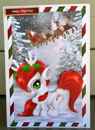 Red Christmas Pony by Elaine  Harmer