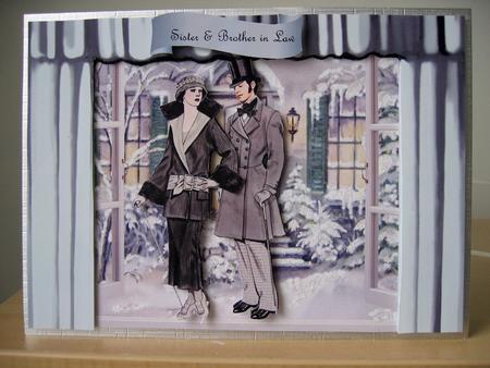 Winter Escort Through the Curtains by Elaine  Harmer