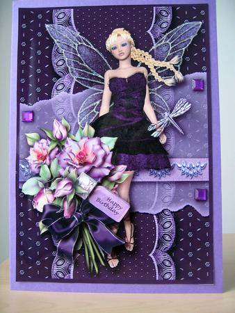 Shirley Faerie Purple 6 Page Kit, Including Decoupage Step by Step by Elaine  Harmer