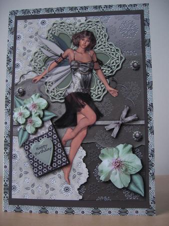 Sarah Faerie Green Kit, 6 Pages, Including Decoupage Step by Step by Elaine  Harmer