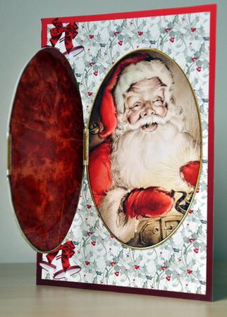 Father Christmas Book Locket Topper by Elaine  Harmer