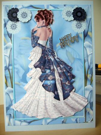 Blue Flower Elegance by Elaine  Harmer