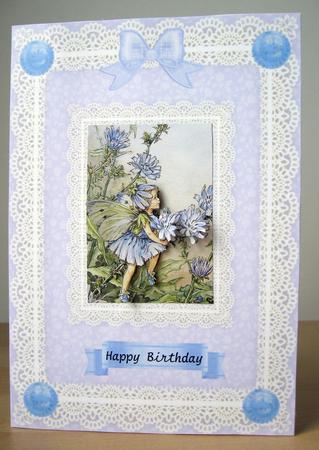 Lace Frame A5 Card Fronts - Floral 4 by Elaine  Harmer