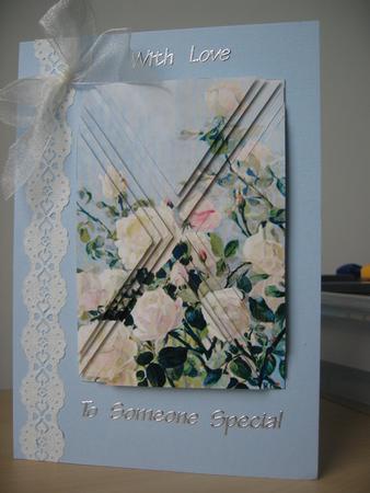 White Roses Side Step Stacker by Elaine Harmer